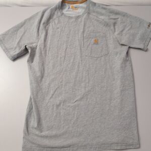 Carhartt Large Tall Tee Gray Short Sleeve Tee Crew Neck